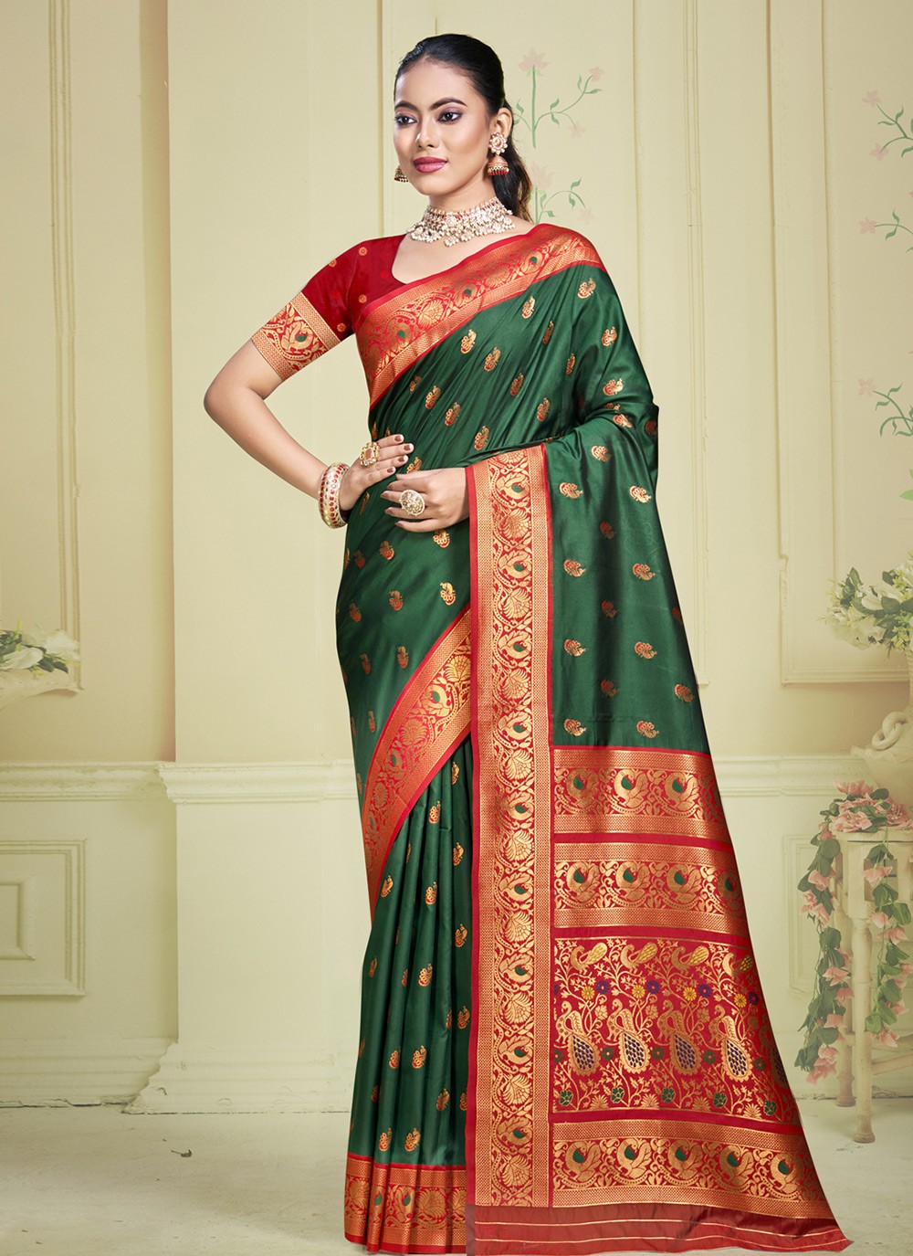 Classic Woven Silk Saree - S9905