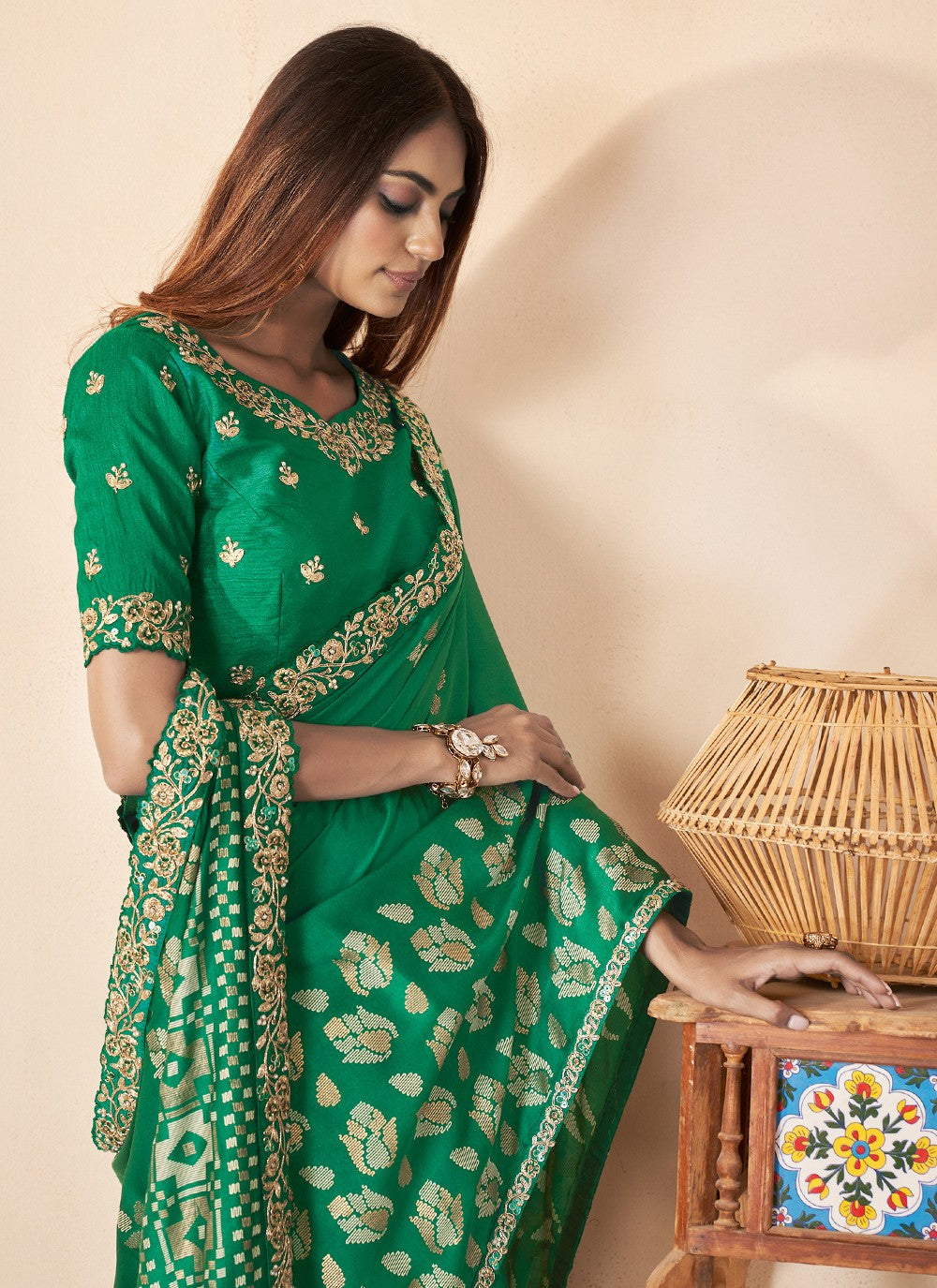 Trendy Cord Silk Saree - S5069