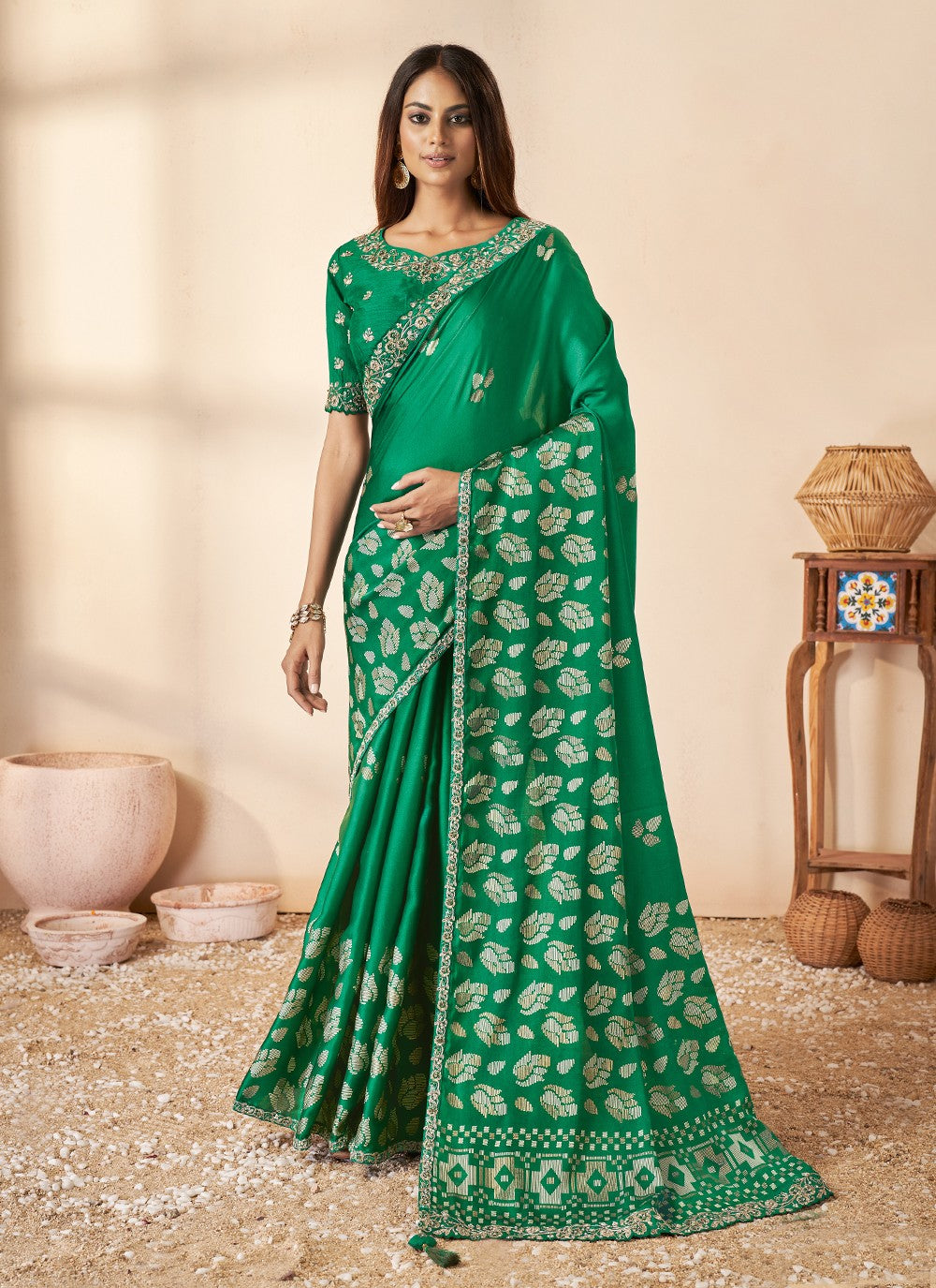 Trendy Cord Silk Saree - S5069