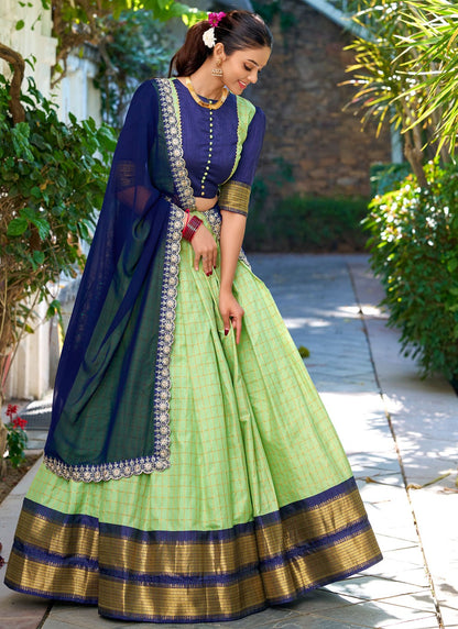 Fancy Fabric Ceremonial, Festival, Mehandi & Sangeet Readymade Lehenga Choli L3562