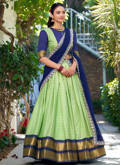 Fancy Fabric Ceremonial, Festival, Mehandi & Sangeet Readymade Lehenga Choli L3562