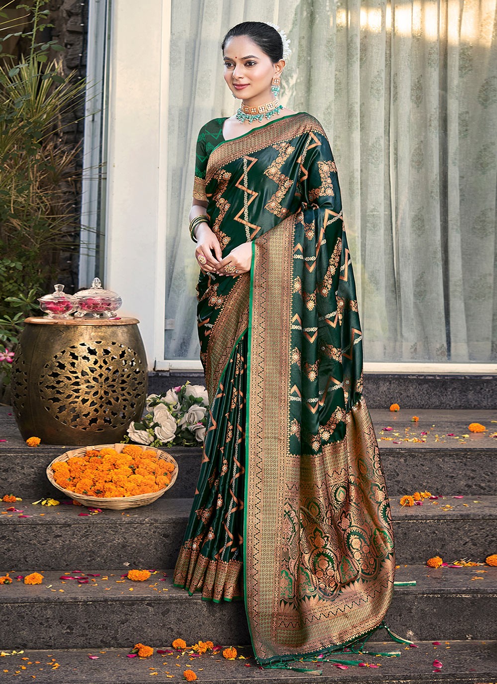 Traditional Weaving Zari Silk Saree - S6788