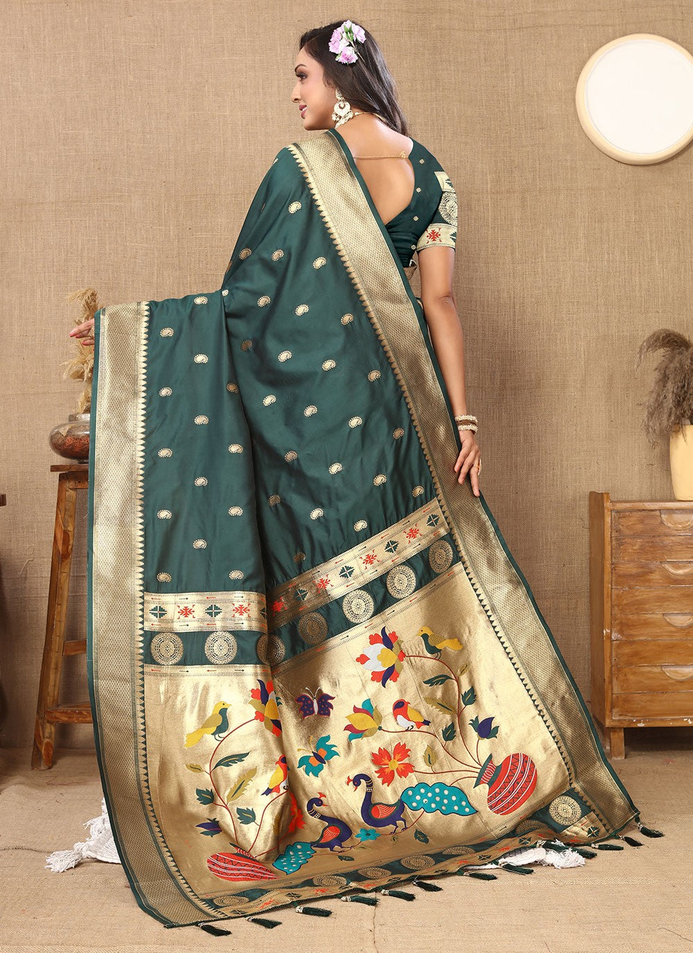 Classic Weaving Zari Silk Saree - S6196