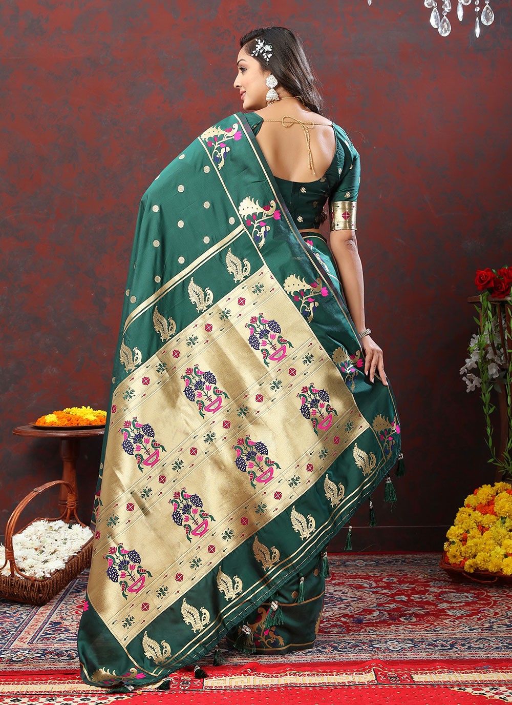 Trendy Meenakari Silk Saree - S4722