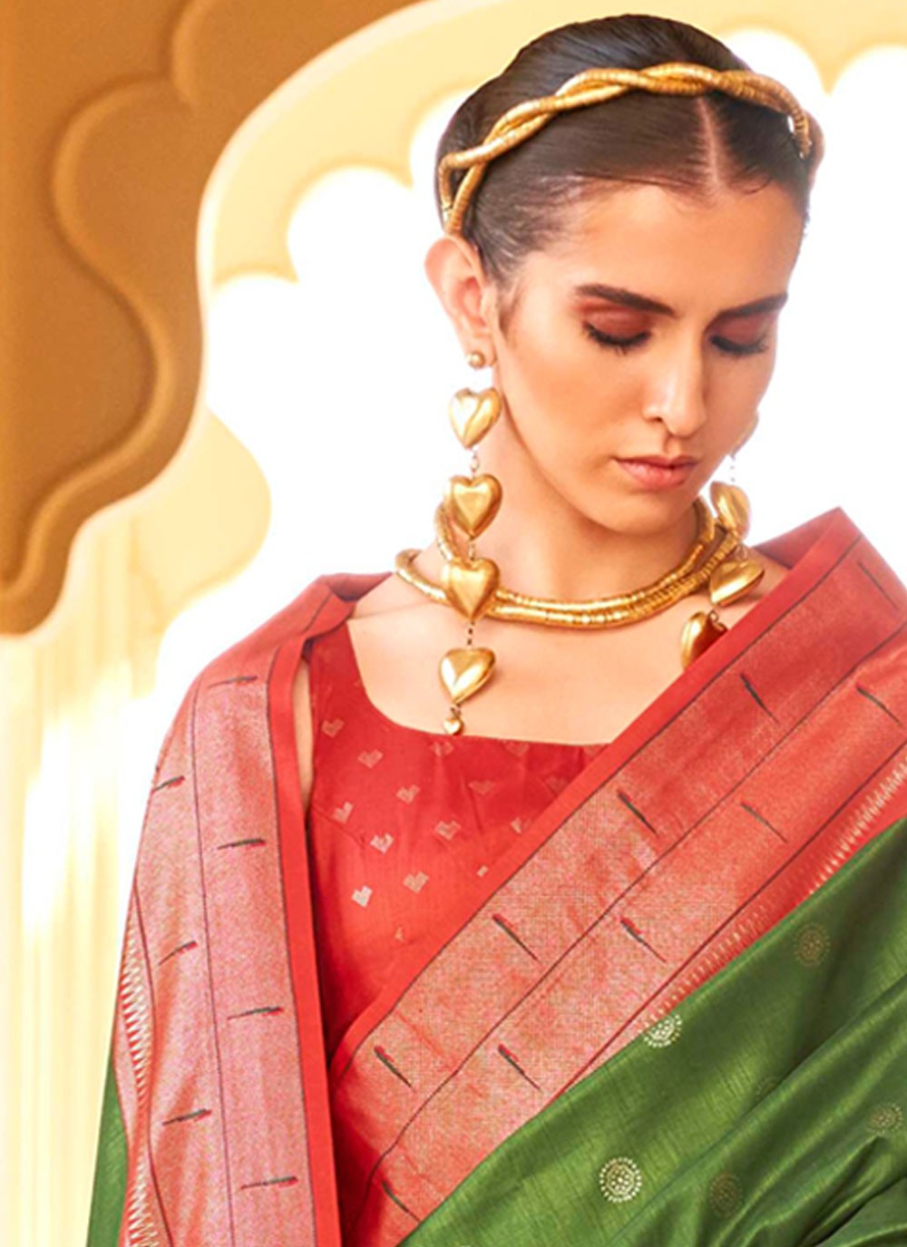 Casual Woven Silk Saree - S6088