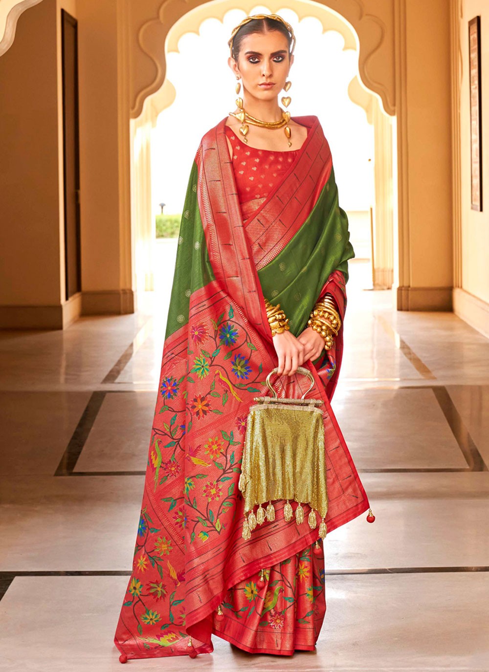 Casual Woven Silk Saree - S6088