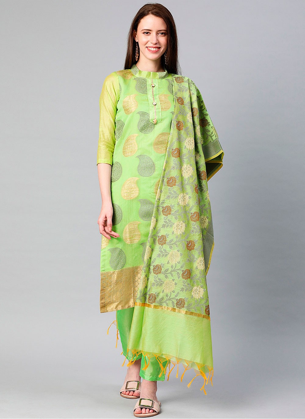 Banarasi Silk Salwar Suit - T177