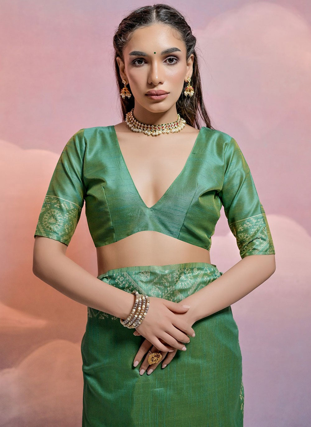 Classic Woven Handloom Silk Saree - S5715
