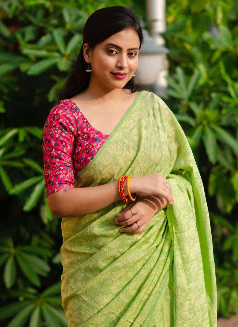 Trendy Fancy Work Chiffon Saree - S5752