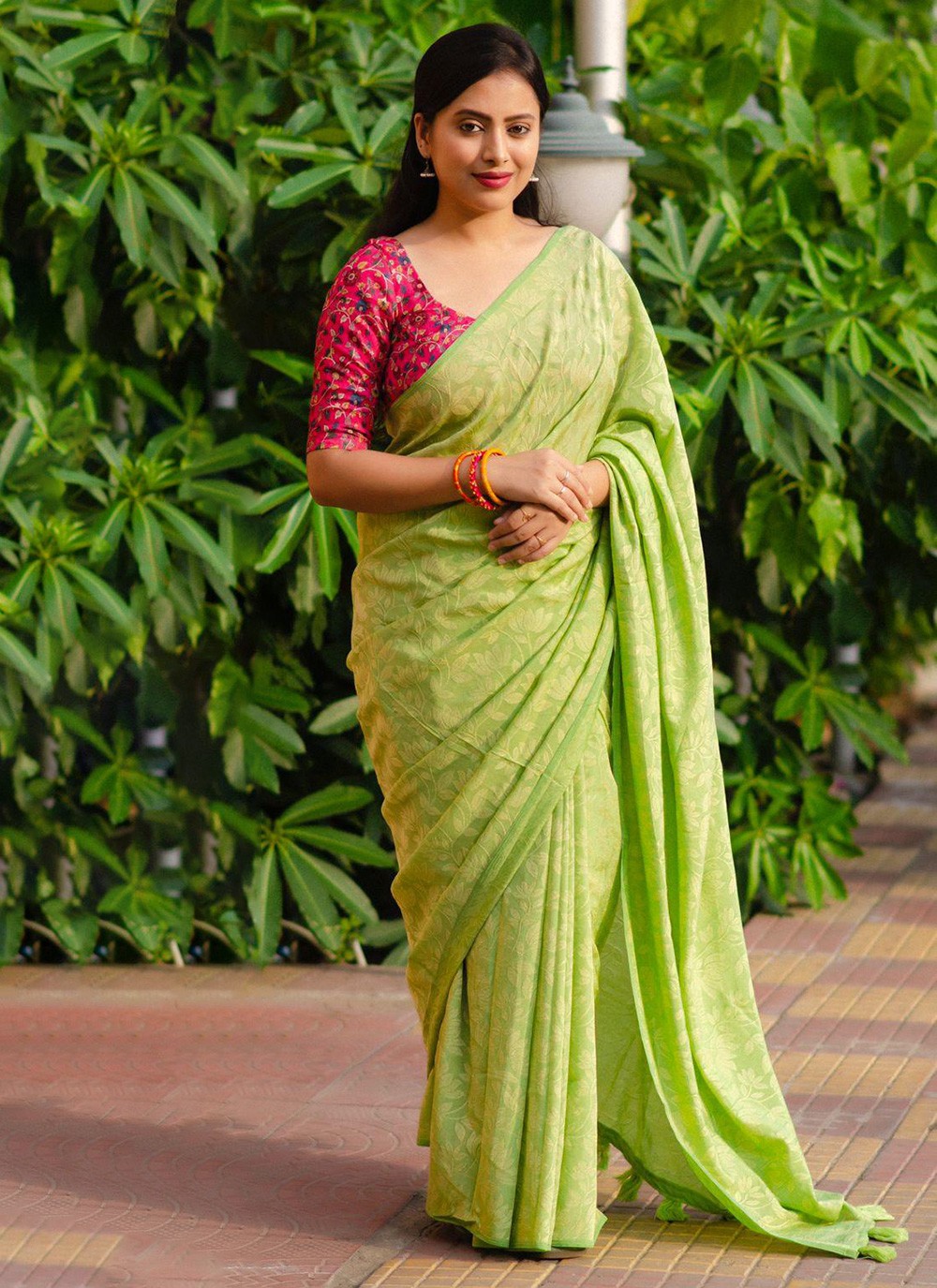 Trendy Fancy Work Chiffon Saree - S5752