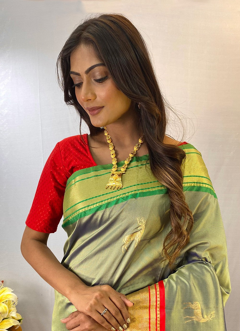 Classic Woven Silk Saree - S8442