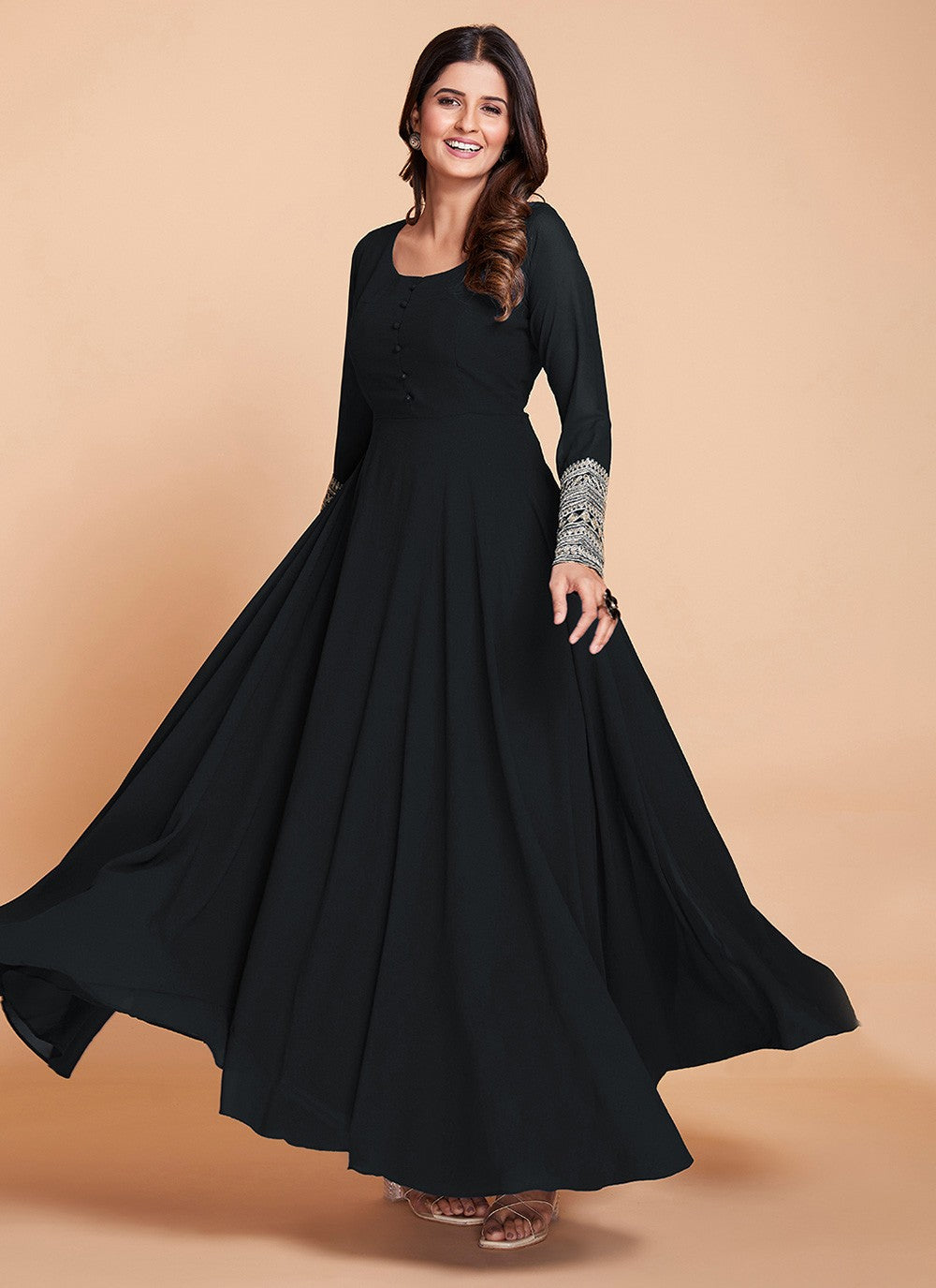 Faux Georgette Gown - G1150