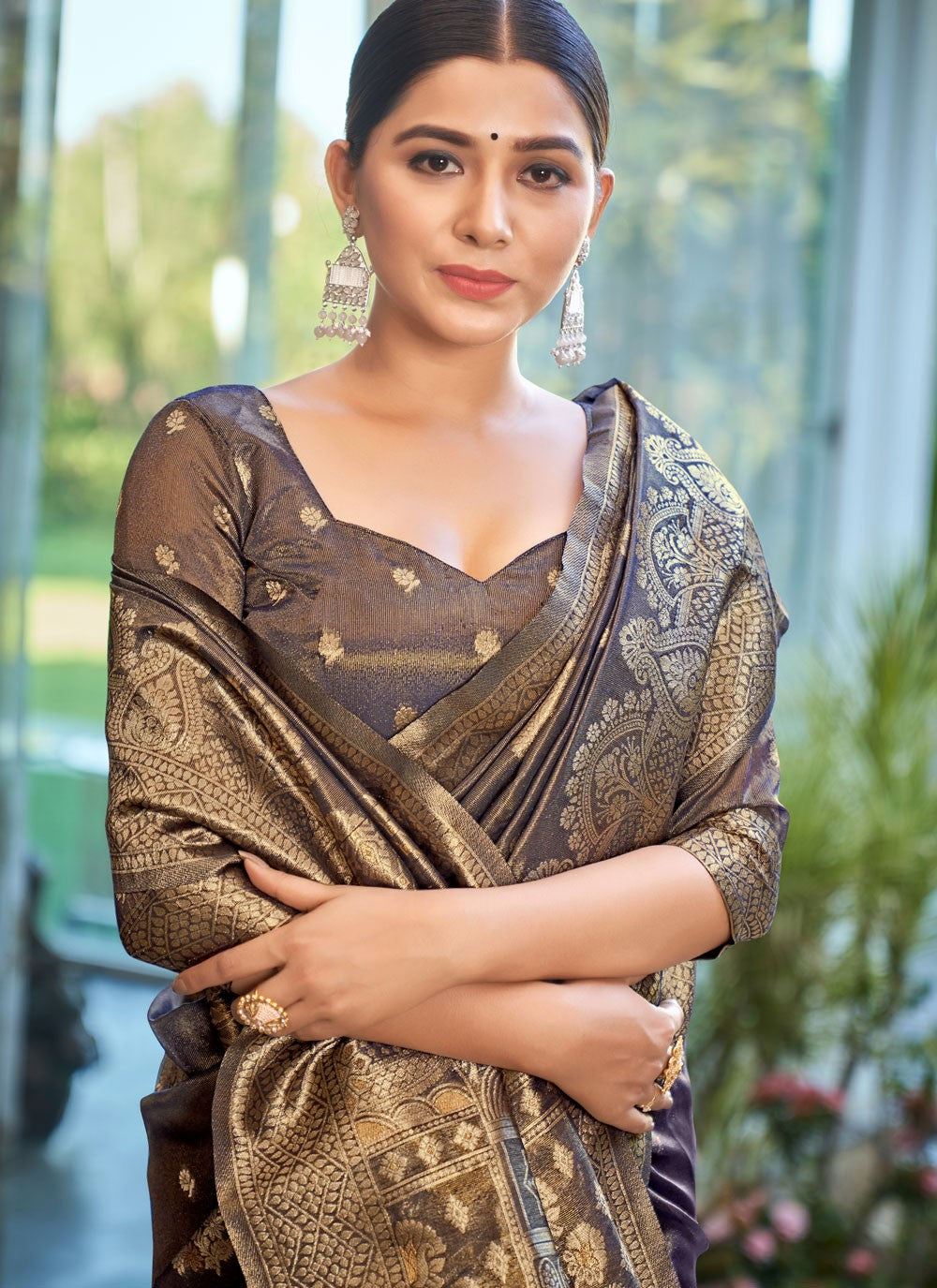 Classic Woven Silk Saree - S6408