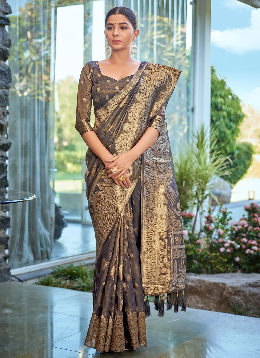 Classic Woven Silk Saree - S6408