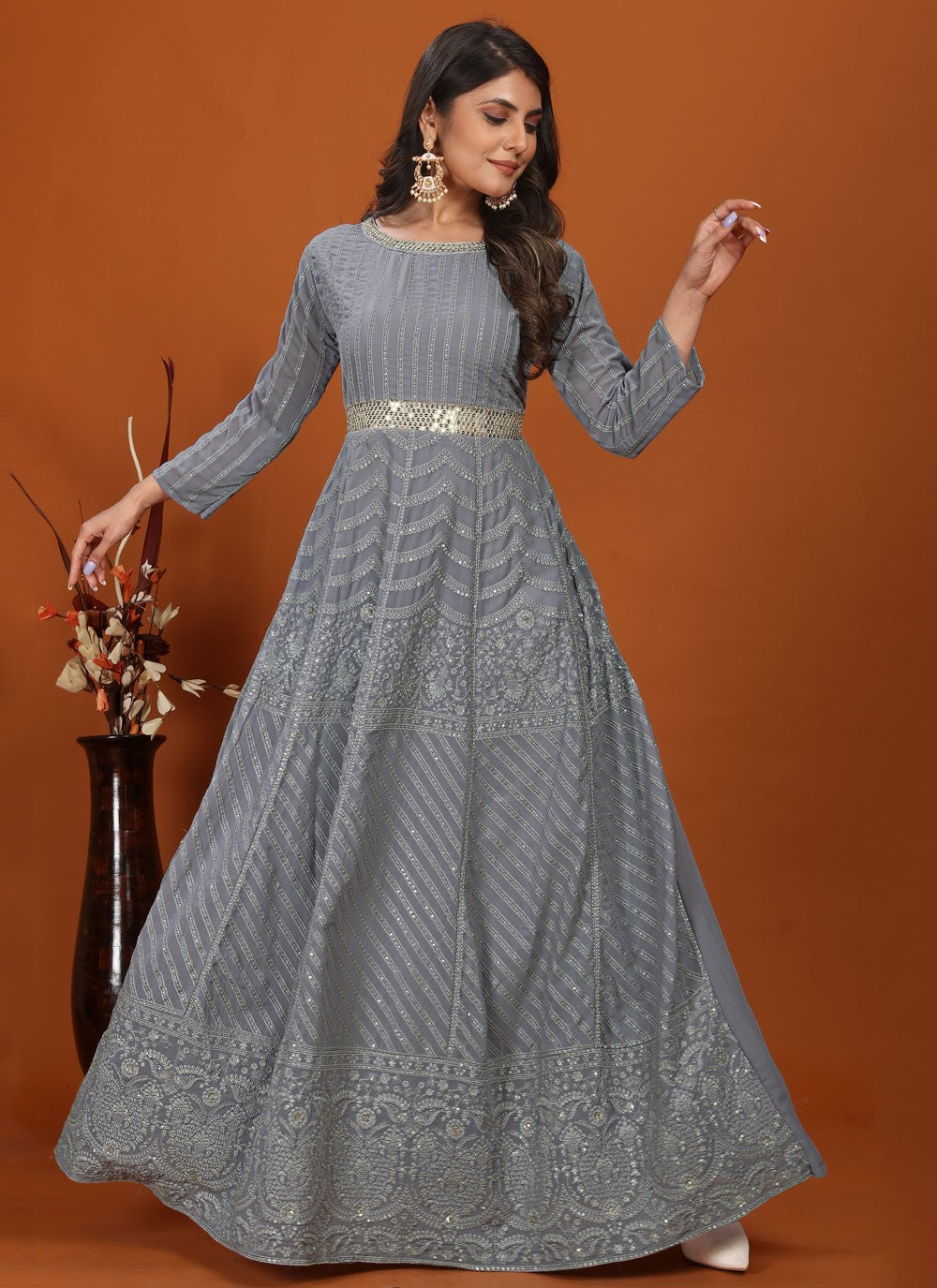 Faux Georgette Gown - G1441