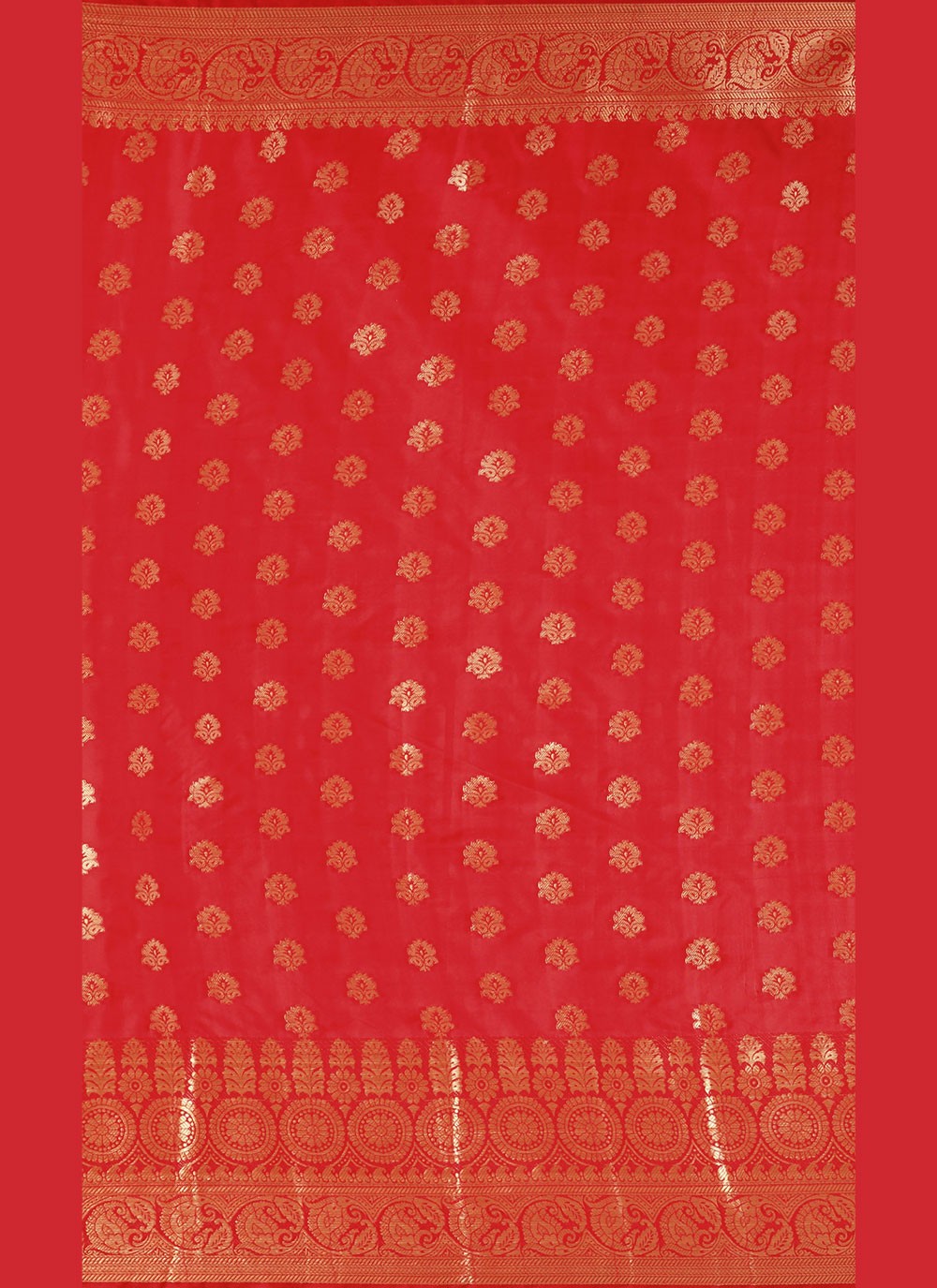 Classic Hand Embroidery Brasso Saree - S4738