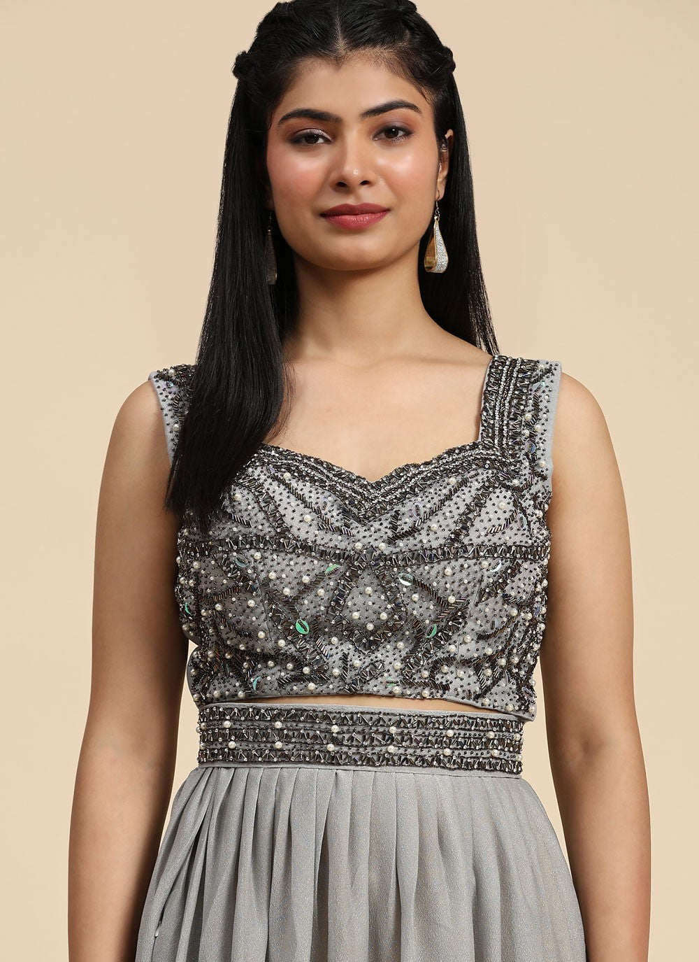 Moti Shimmer Readymade Lehenga Choli - L2063