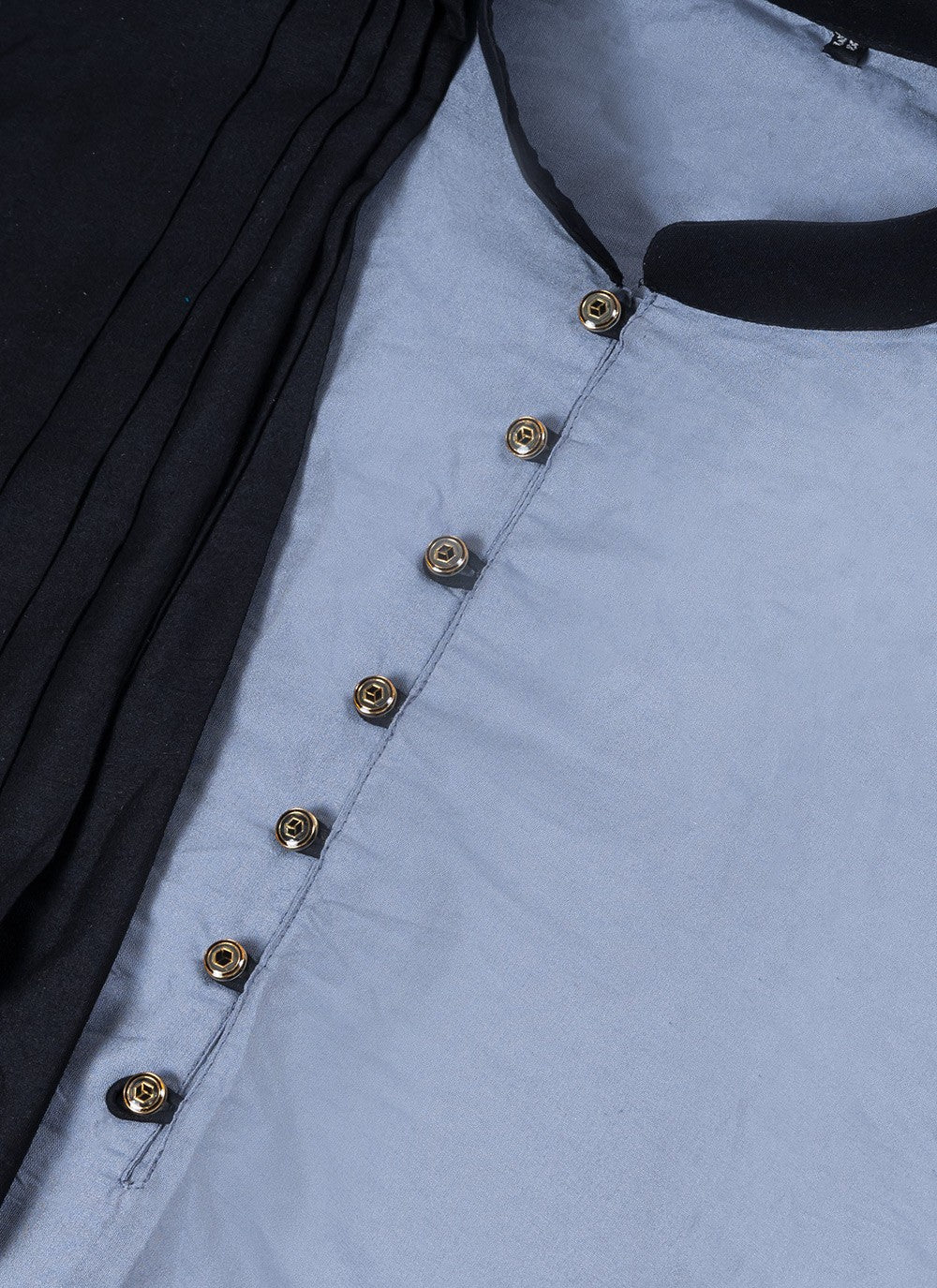 Fancy Work Viscose Grey Indo Western - M7009