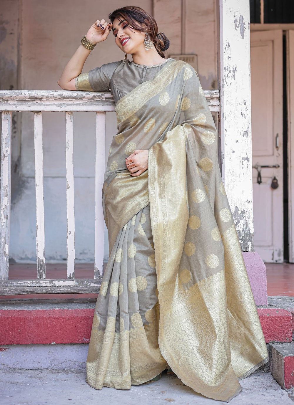 Classic Woven Chanderi Silk Saree - S7288