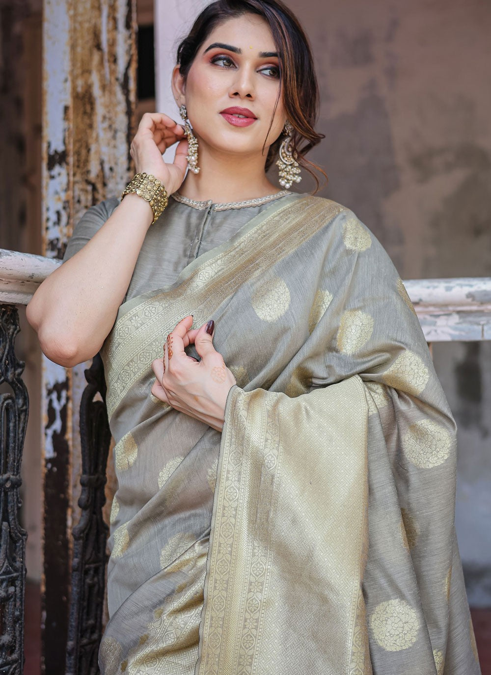 Classic Woven Chanderi Silk Saree - S7288