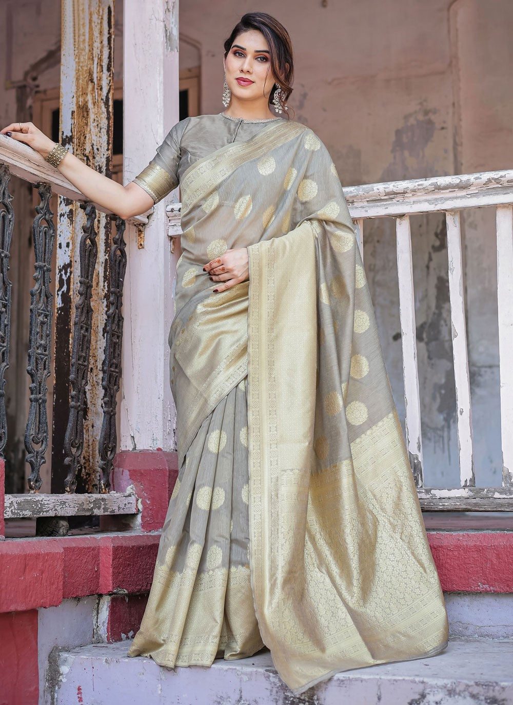 Classic Woven Chanderi Silk Saree - S7288