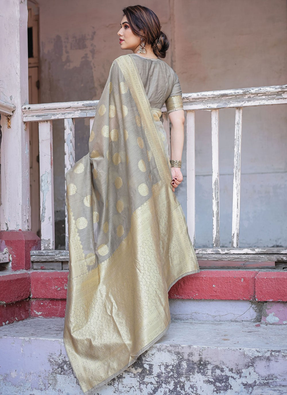 Classic Woven Chanderi Silk Saree - S7288