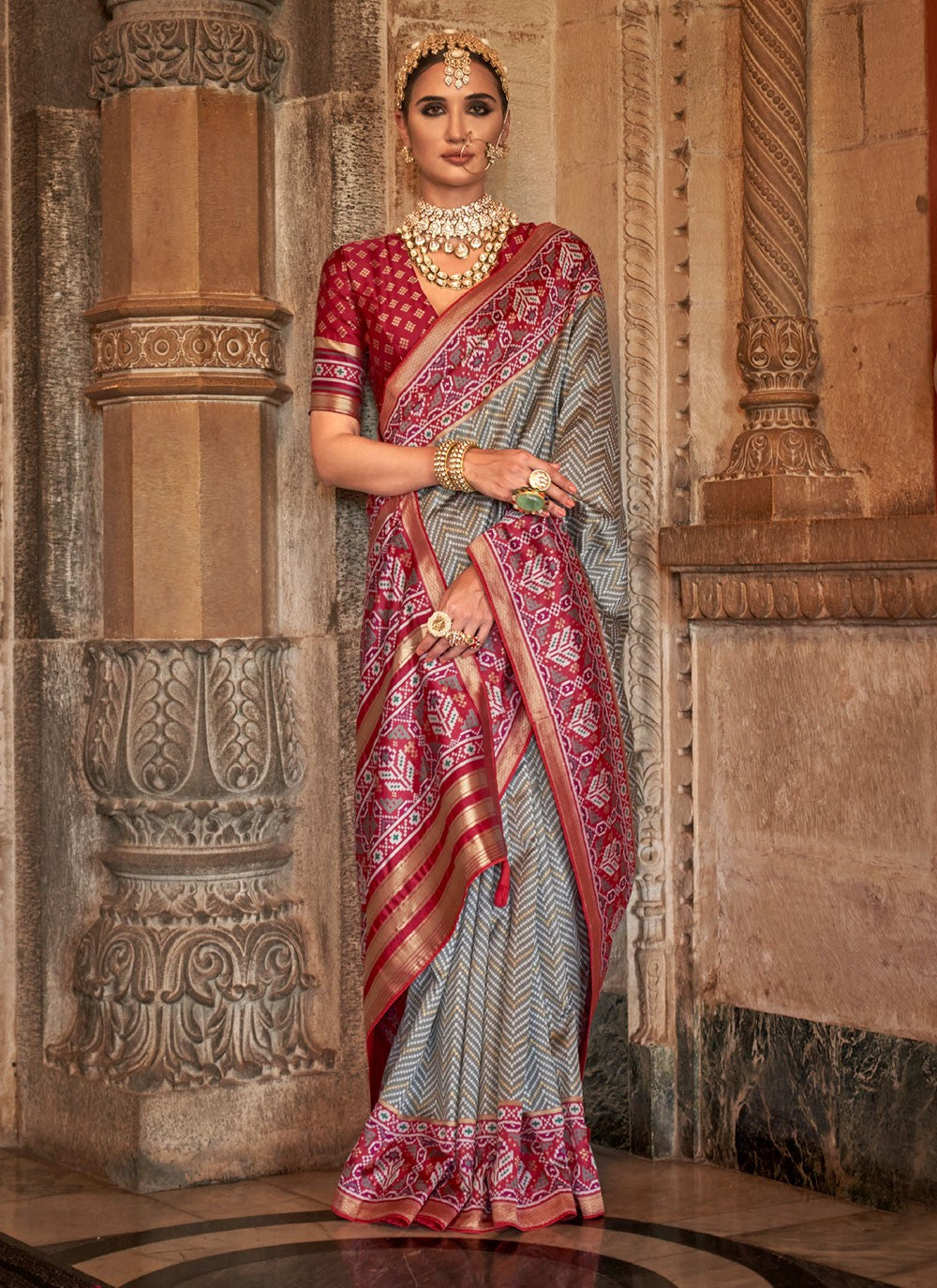Classic Weaving Zari Banarasi Silk Saree - S3956