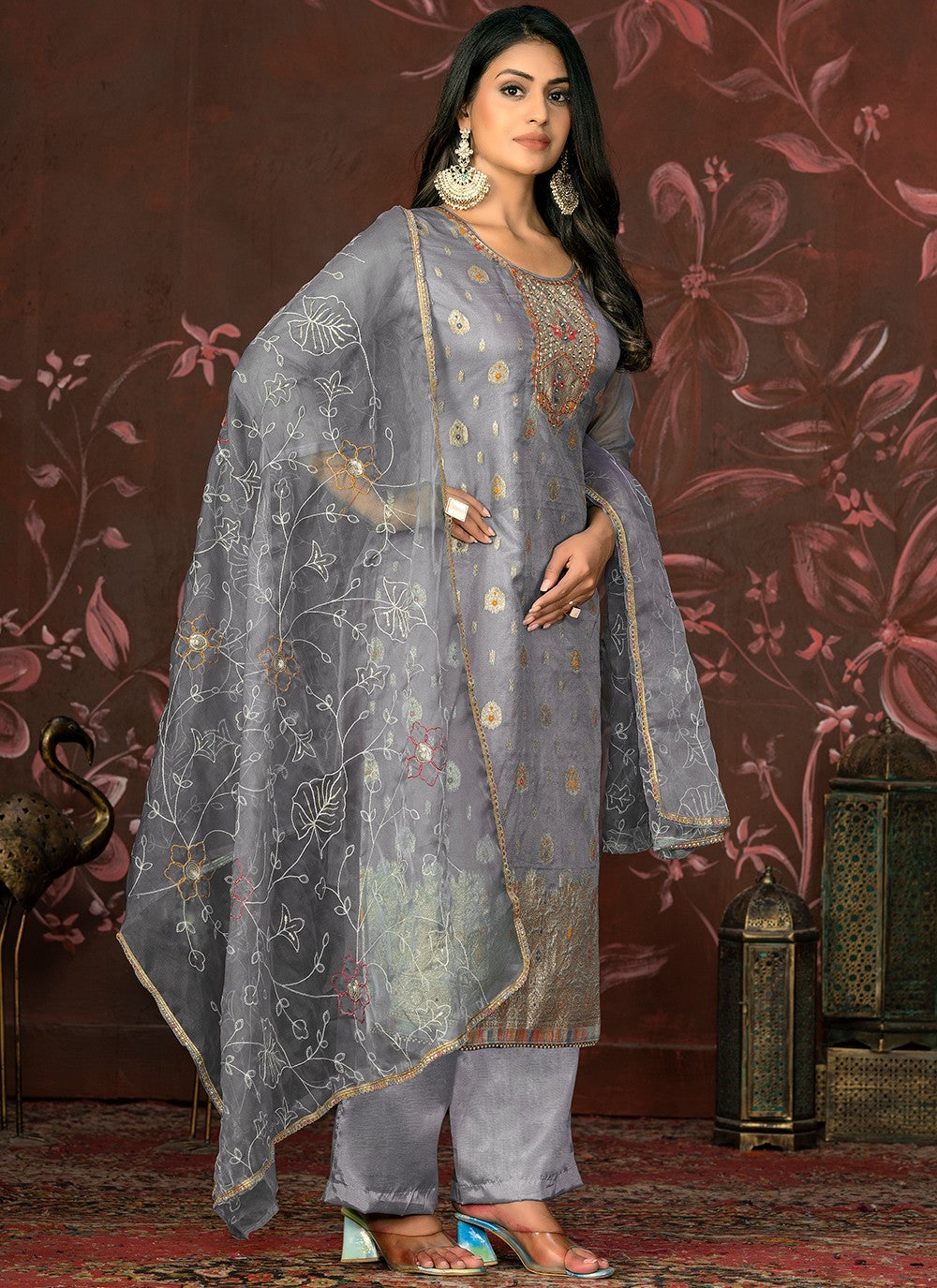 Organza Salwar Suit - T2056