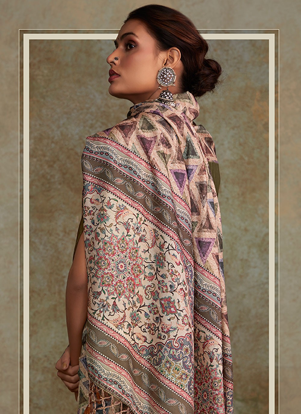 Classic Printed Handloom Silk Saree - S6674