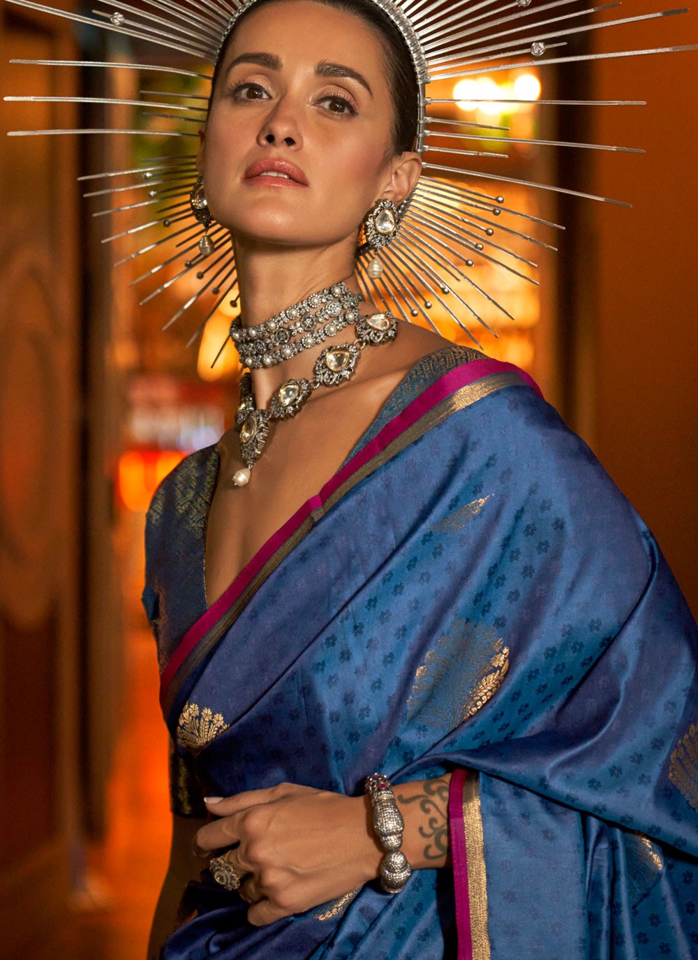 Classic Woven Handloom Silk Saree - S9191