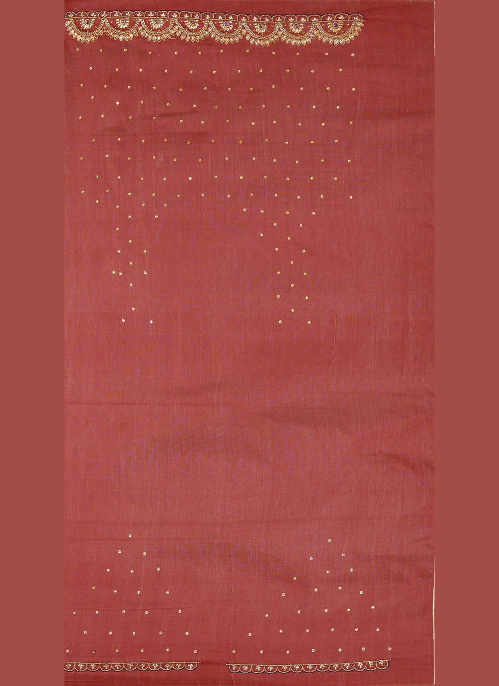 Classic Hand Embroidery Brasso Saree - S4738