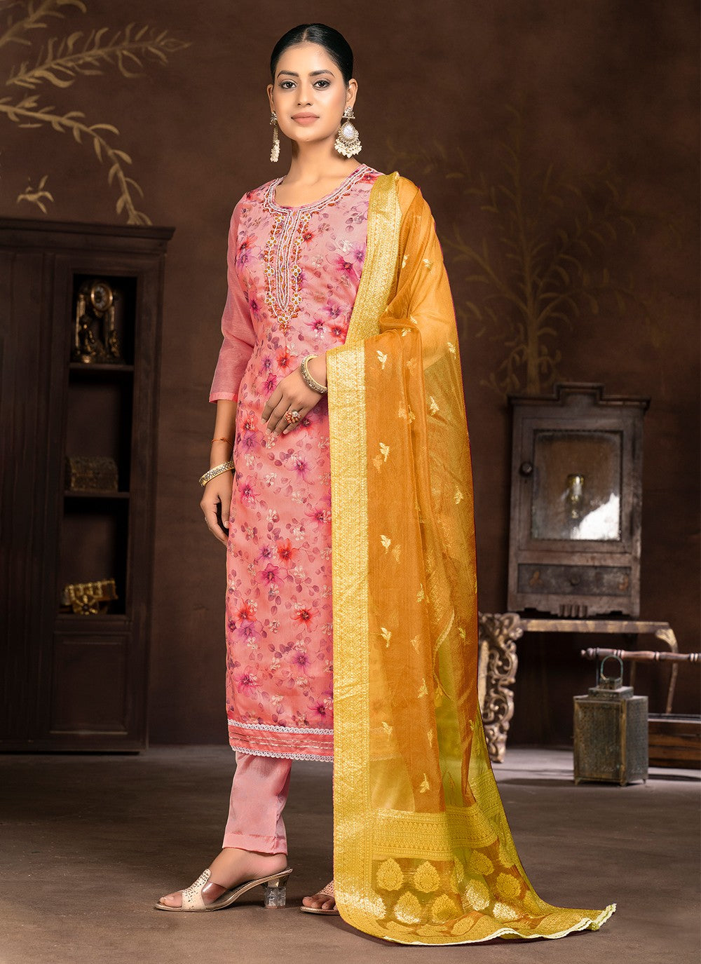 Art Silk Salwar Suit - T1990