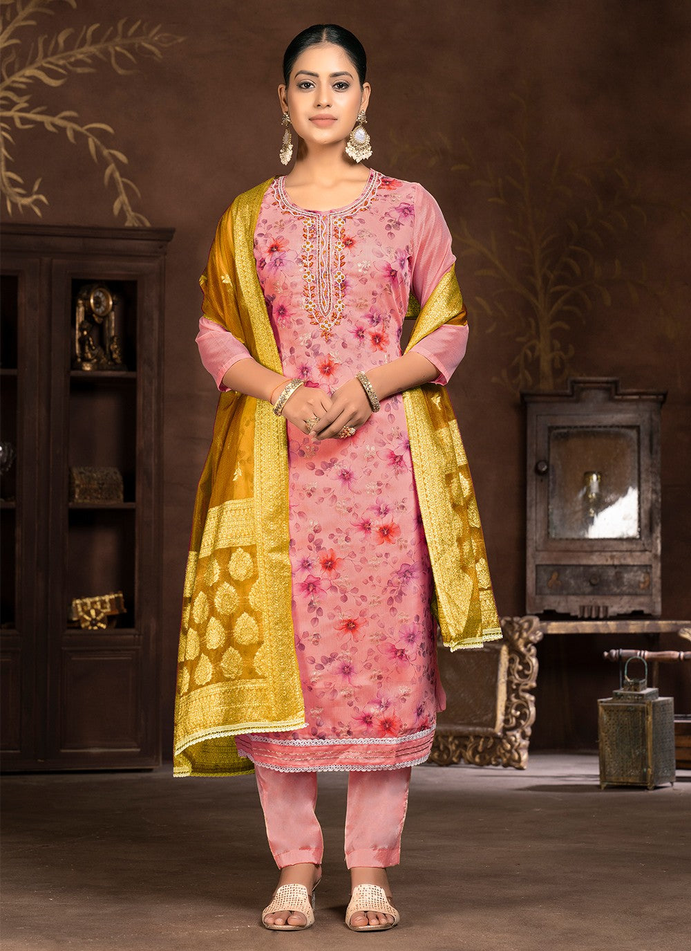 Art Silk Salwar Suit - T1990