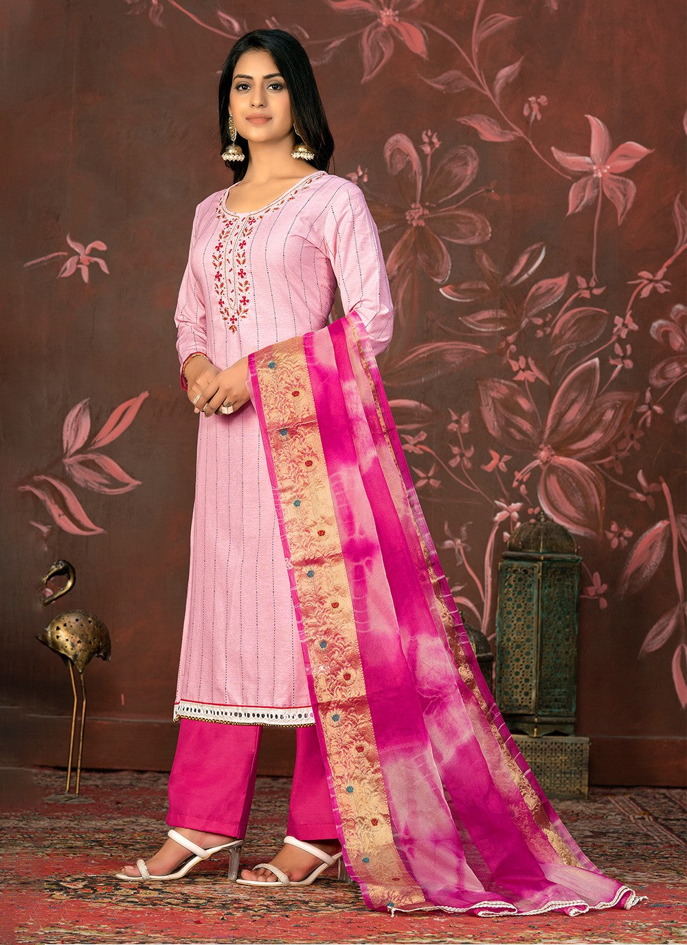 Art Silk Salwar Suit - T1990