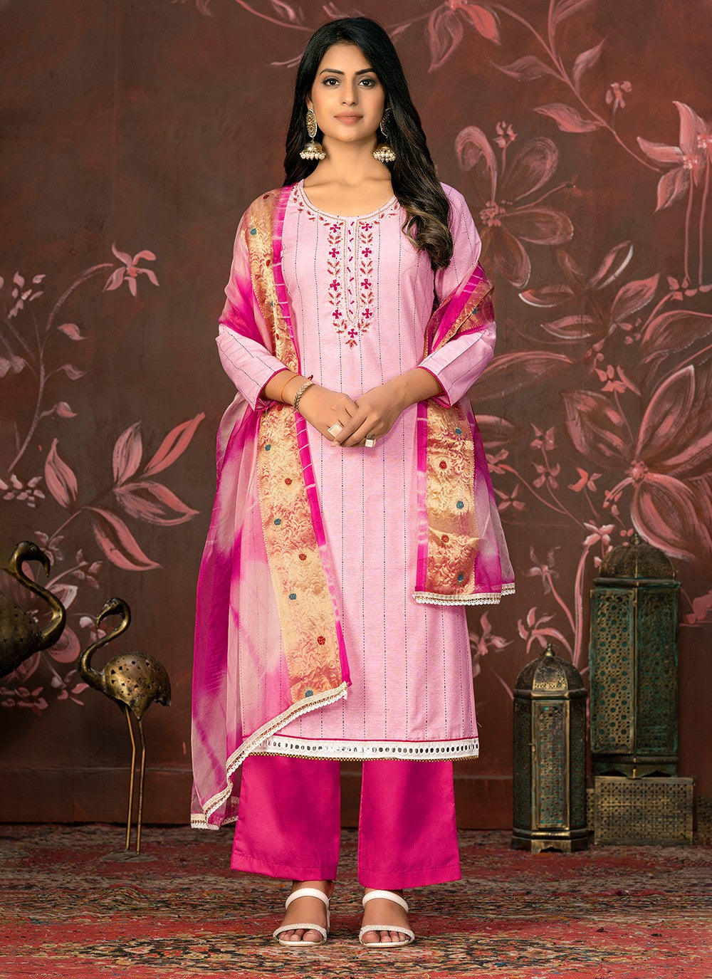 Art Silk Salwar Suit - T1990