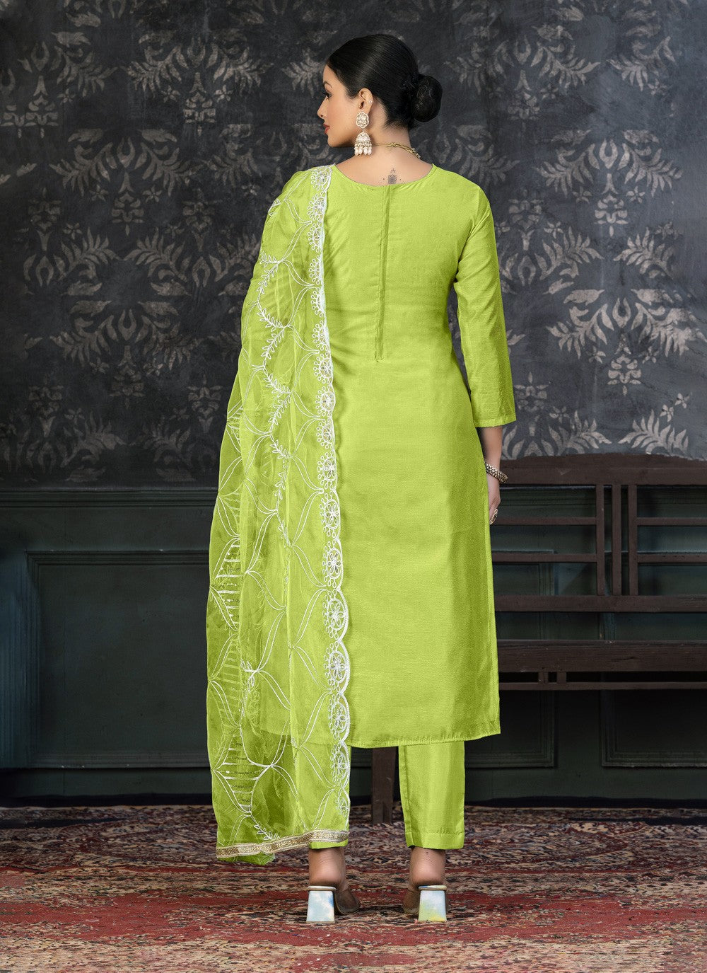 Organza Salwar Suit - T1417