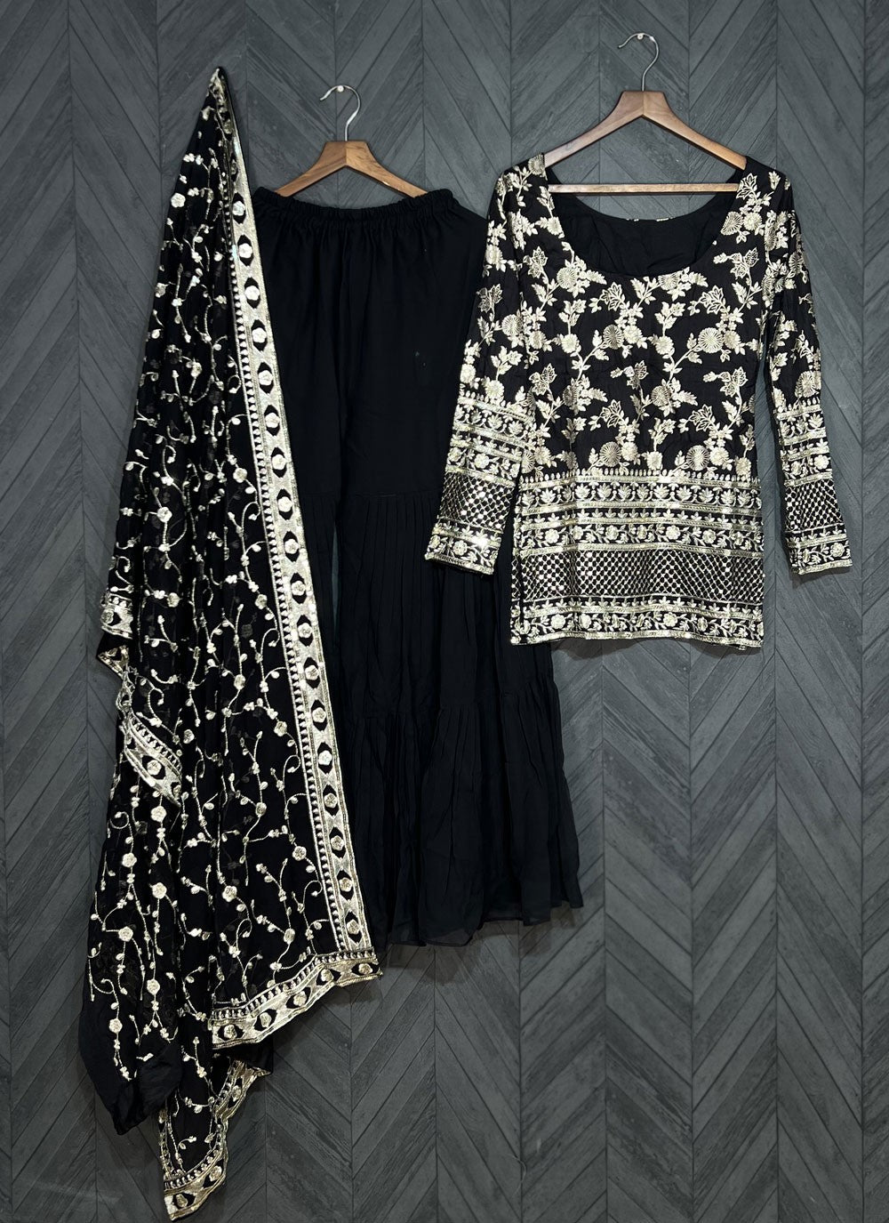 Jacquard, Viscose Salwar Suit - T1880