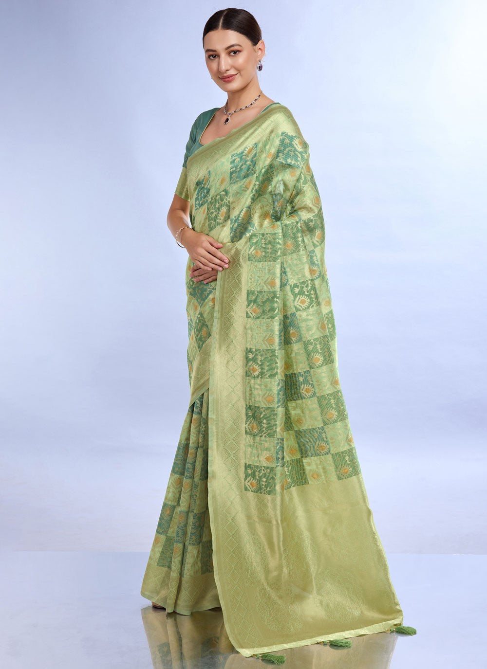 Classic Jacquard Work Cotton , Jacquard Saree - S7424