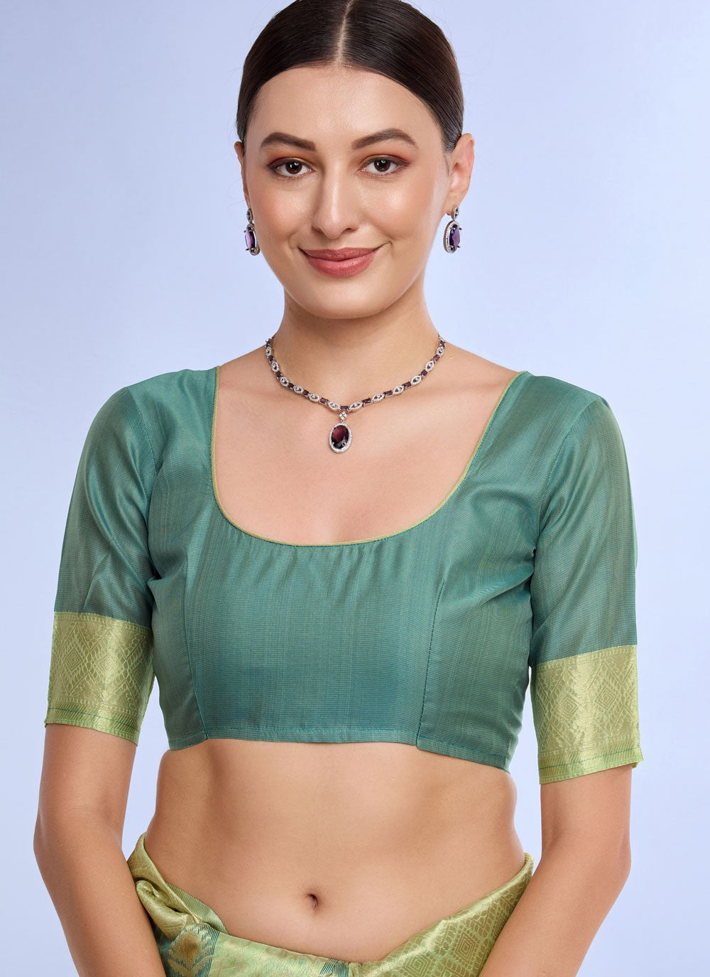 Classic Jacquard Work Cotton , Jacquard Saree - S7424