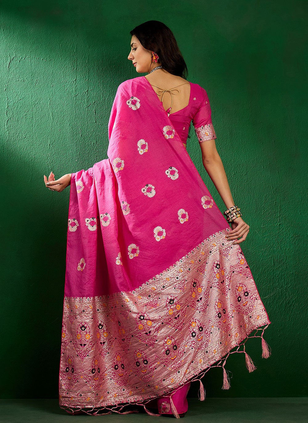 Casual Jacquard Work Cotton Saree - S6973