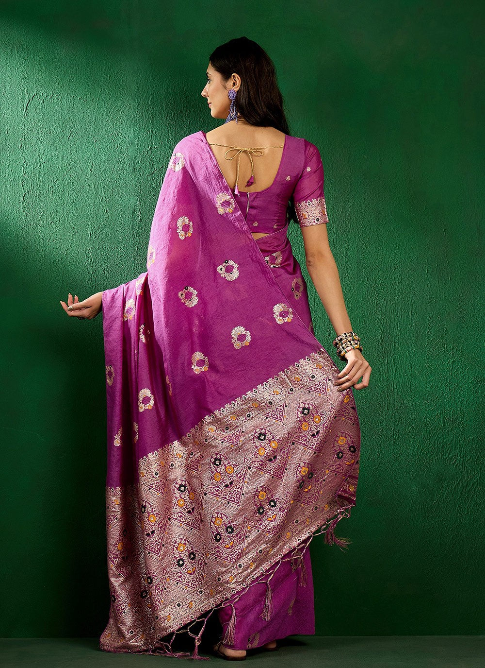 Casual Jacquard Work Cotton Saree - S6973