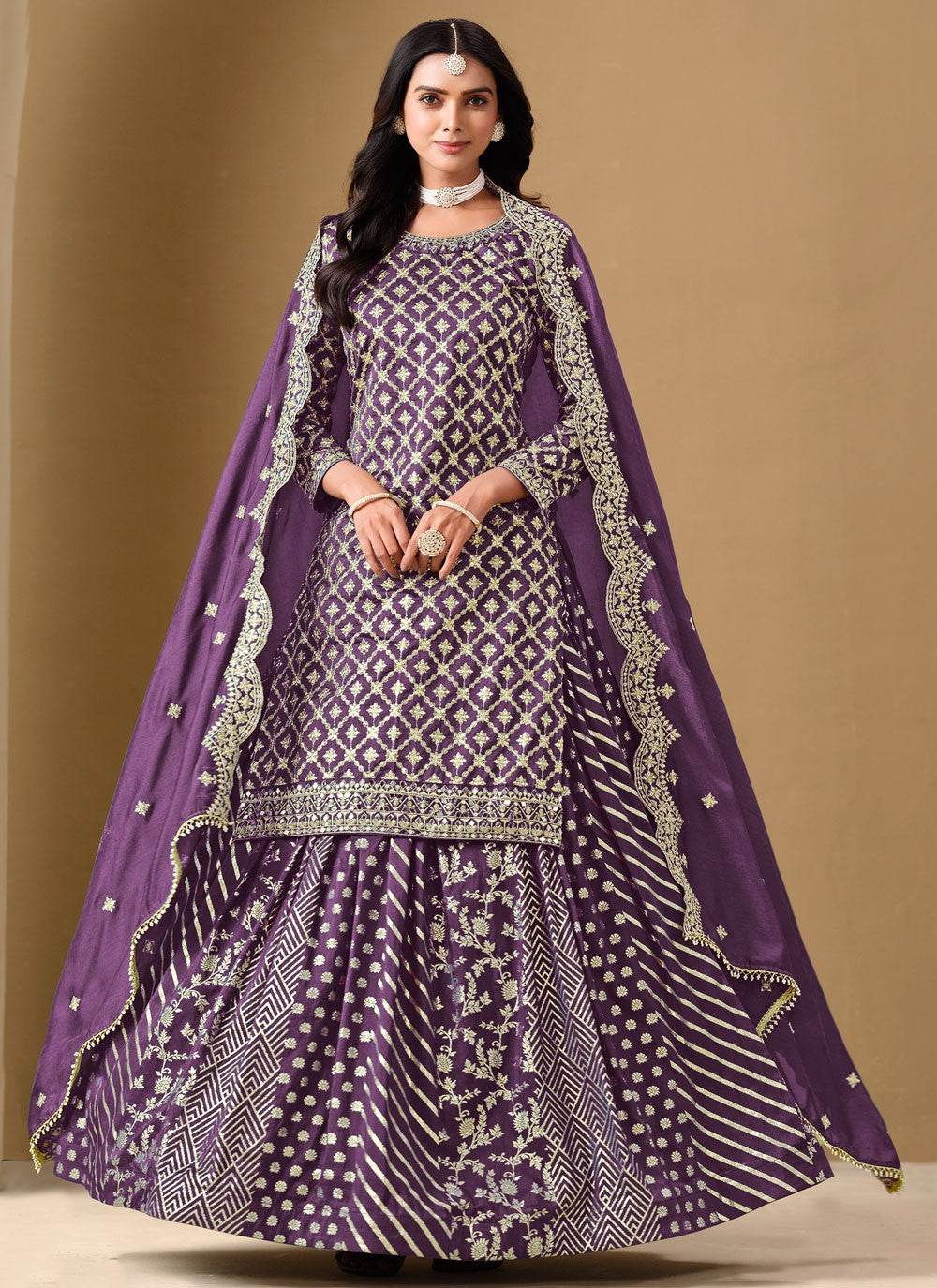Pure Dola Festival, Mehandi & Sangeet Readymade Lehenga Choli L3603