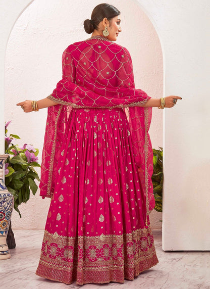 Embroidered Pure Dola Lehenga - L3088