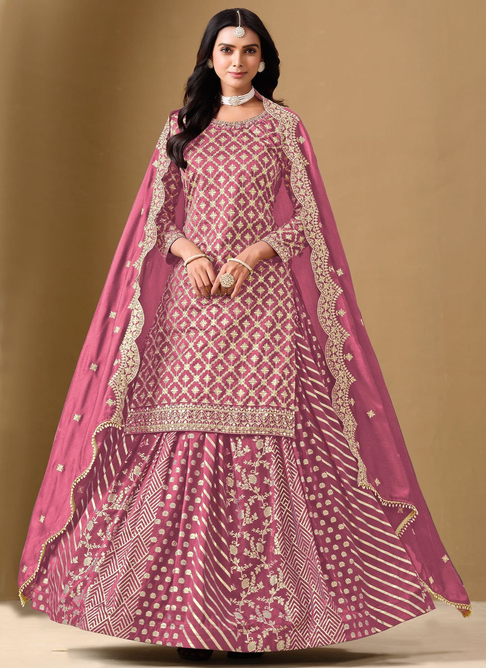Pure Dola Festival, Mehandi & Sangeet Readymade Lehenga Choli L3602