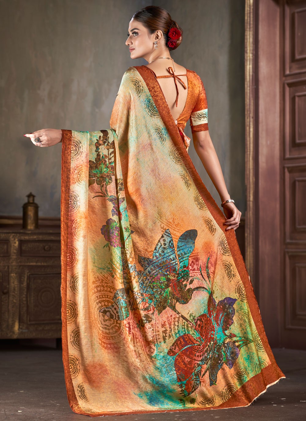 Classic Jacquard Work Silk Saree - S7402