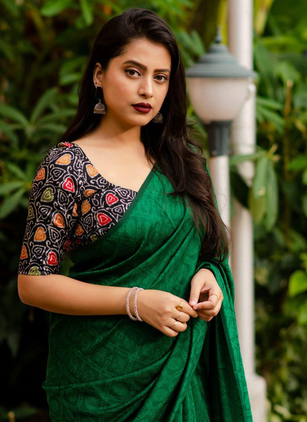 Trendy Fancy Work Chiffon Saree - S5752