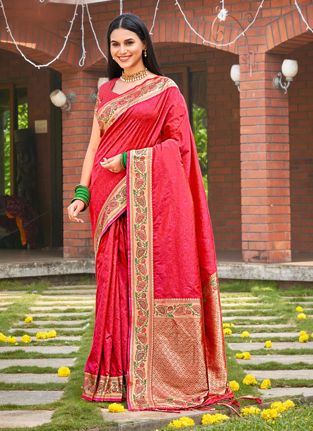 Traditional Weaving Zari Kanjivaram Silk Saree - S5157