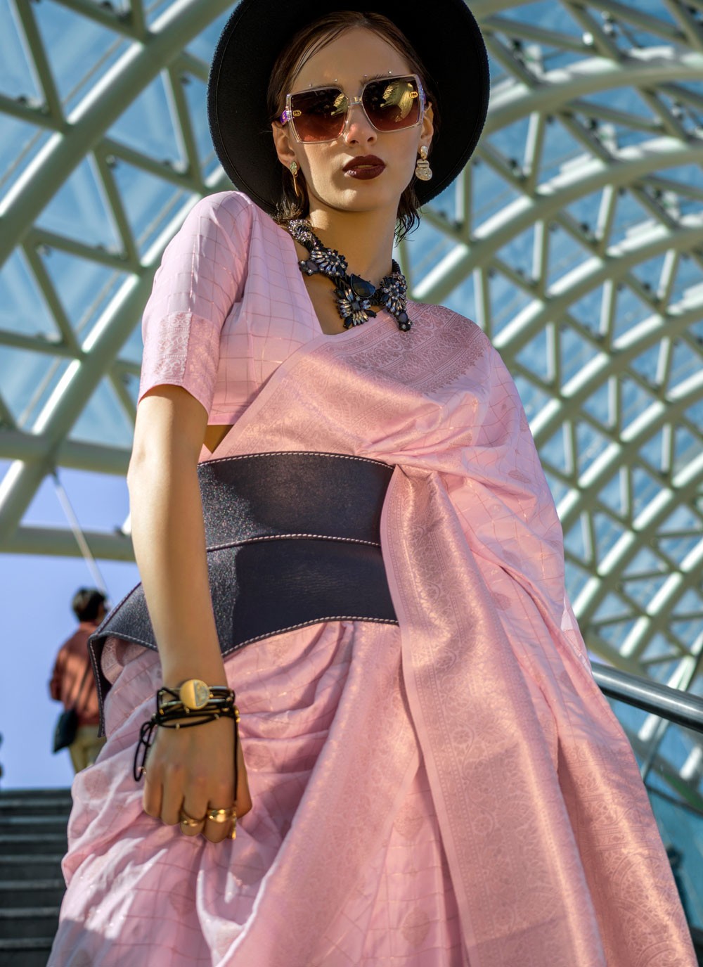 Classic Border Work Cotton Saree - S7592