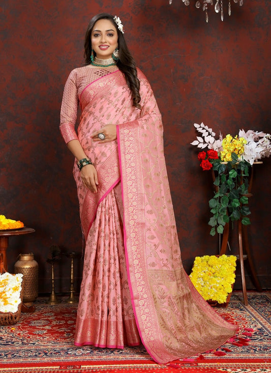 Trendy Weaving Zari Katan Silk Saree - S5342
