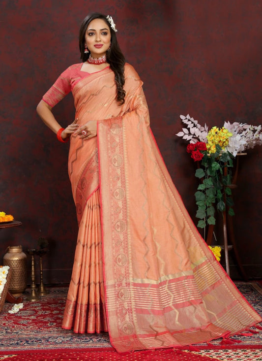 Trendy Weaving Zari Katan Silk Saree - S5302